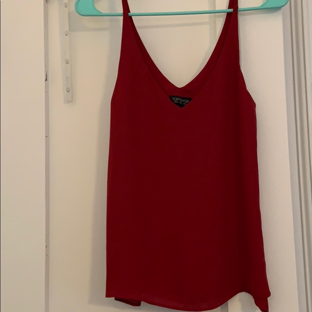 Topshop red tank